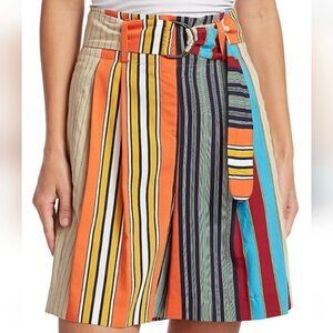AKRIS Punto Fiorella parasol stripe shorts, NEW, size 12